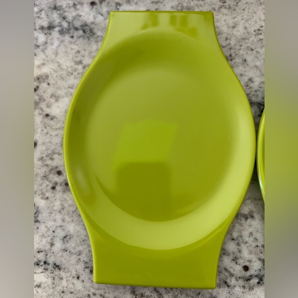 Crate&Barrel Melamine fish plates appetizer plates plastic martini & cup holders - Picture 7 of 12